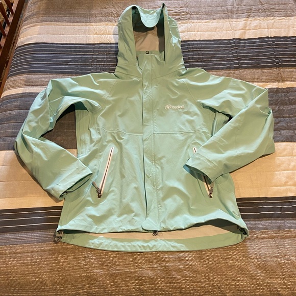 Cloudveil Jackets & Coats Cloudveil Seafoam Green Rain Jacket Ready